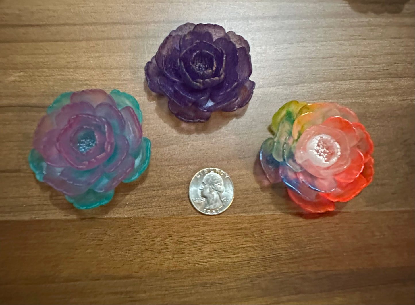 Hand Poured Resin Blooming Bud Flower- Custom Order