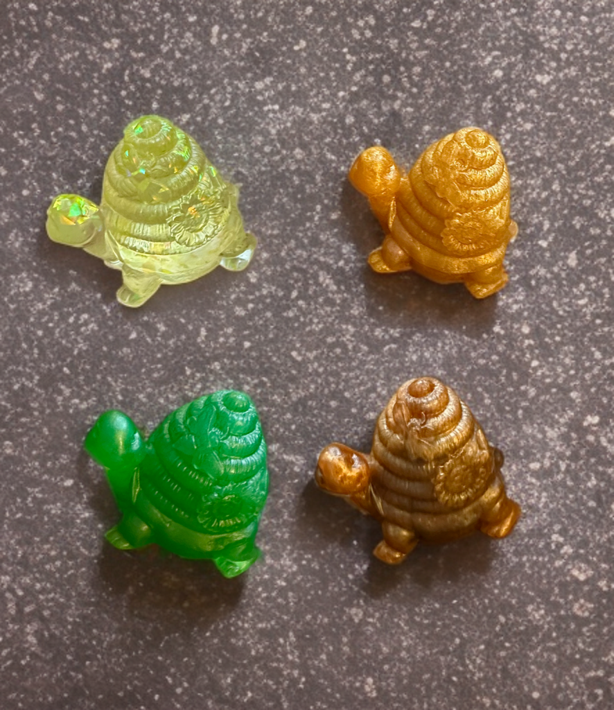 Hand Poured Resin Honeycomb Turtle- Custom Order