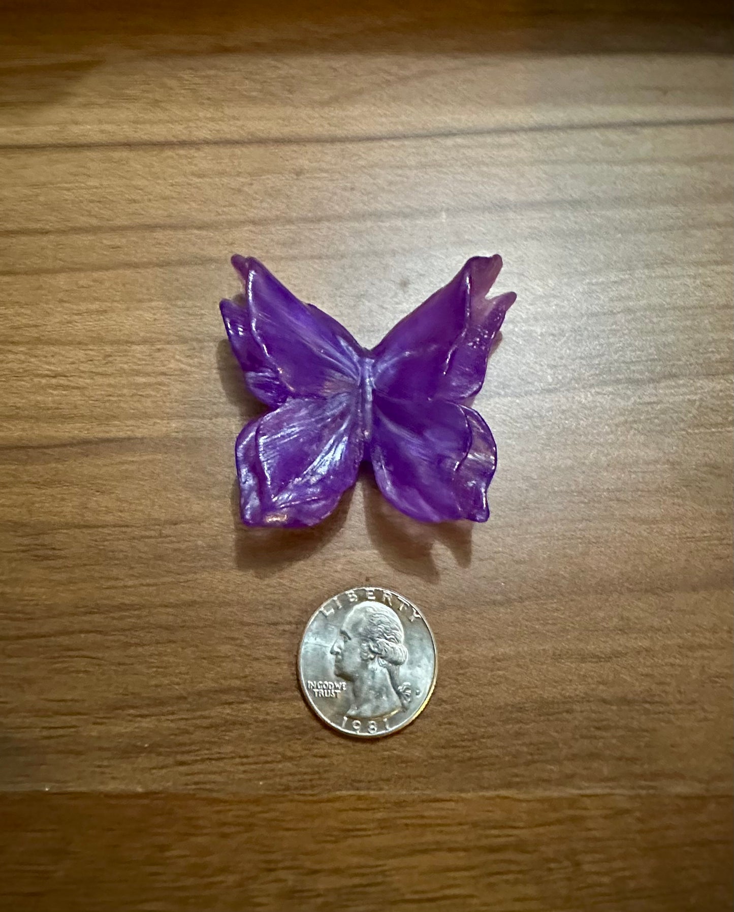 Medium Hand Poured Resin Butterfly