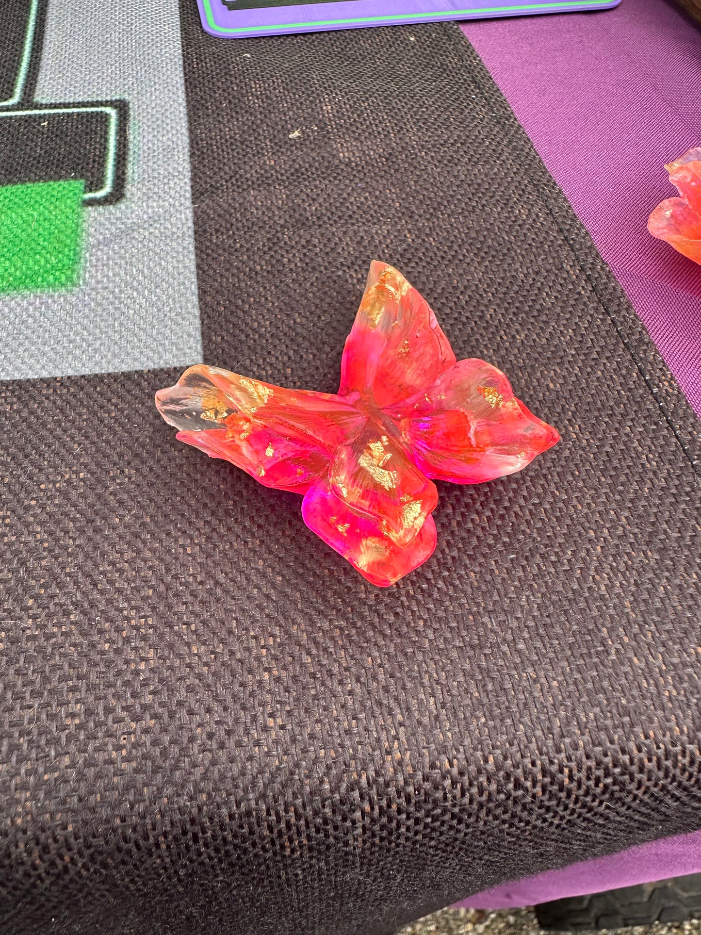 Medium Hand Poured Resin Butterfly
