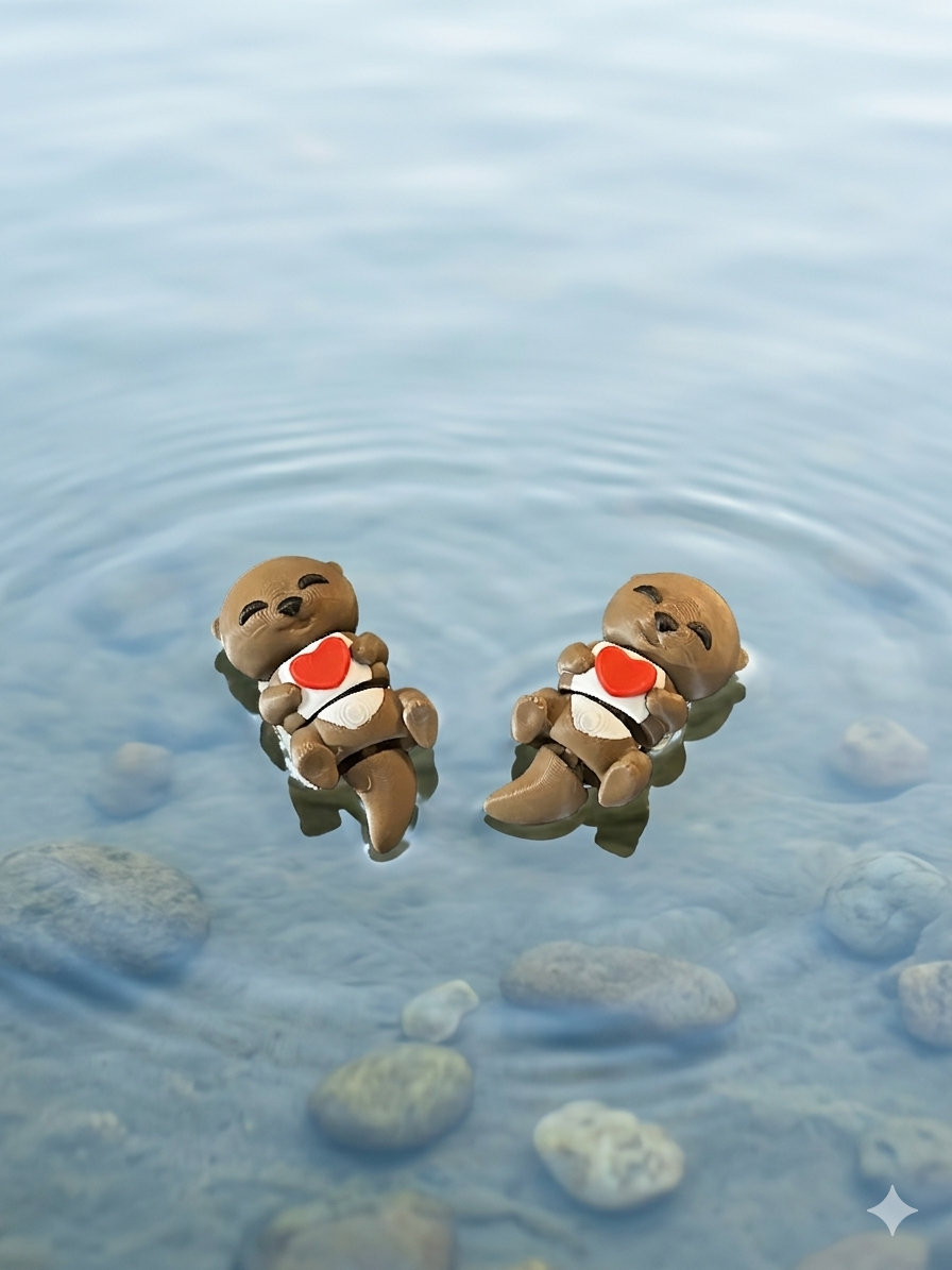 Articulated Small Love Otter