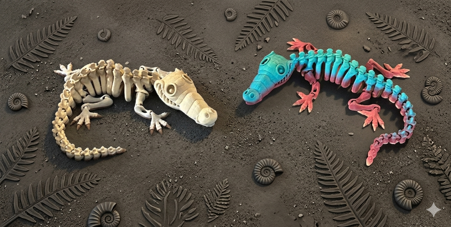 Articulated Small Skelly Alligator