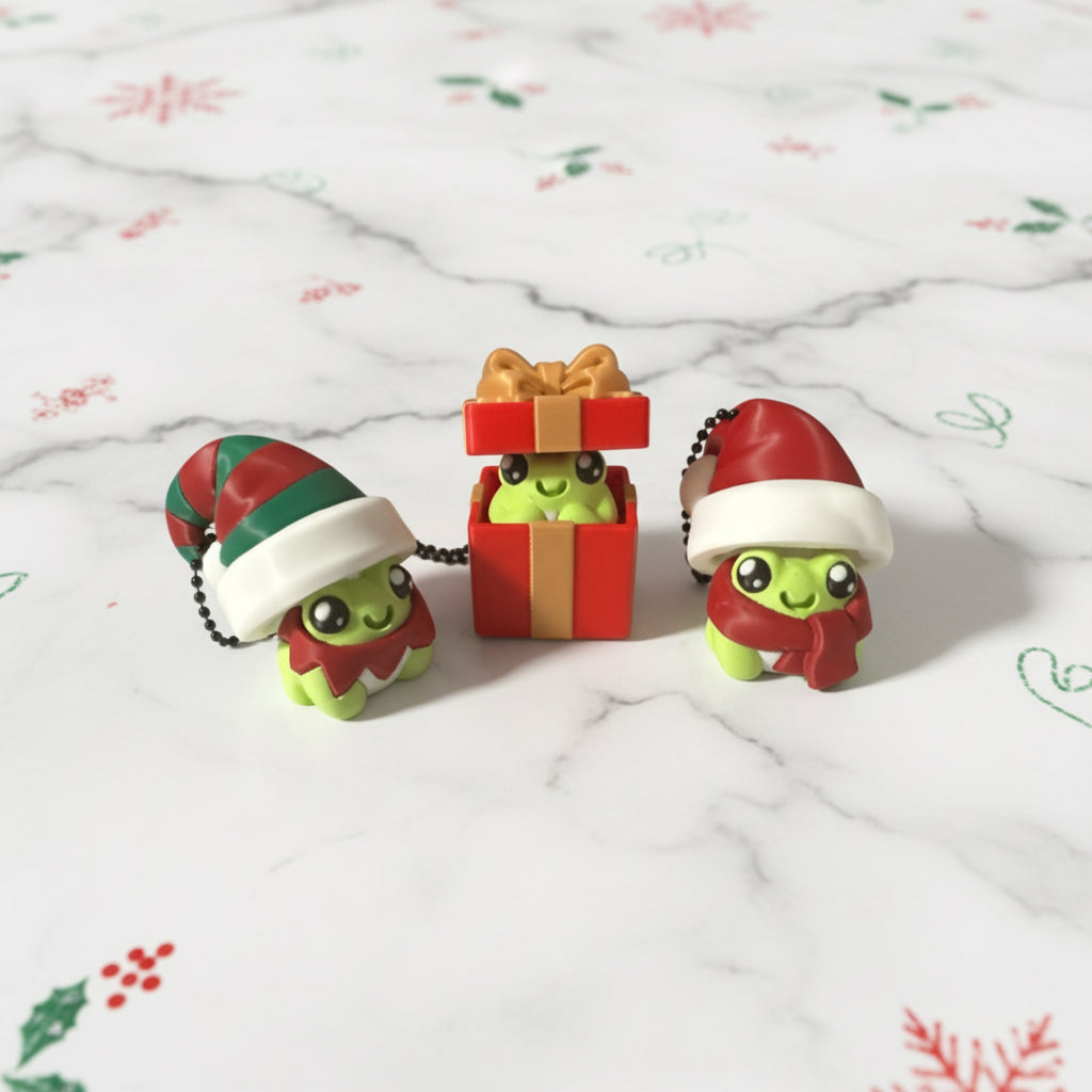 Holiday Toad Clicker Keychains