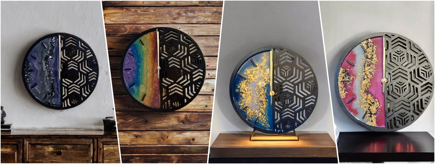 Geometric Wall Clock- Custom Order