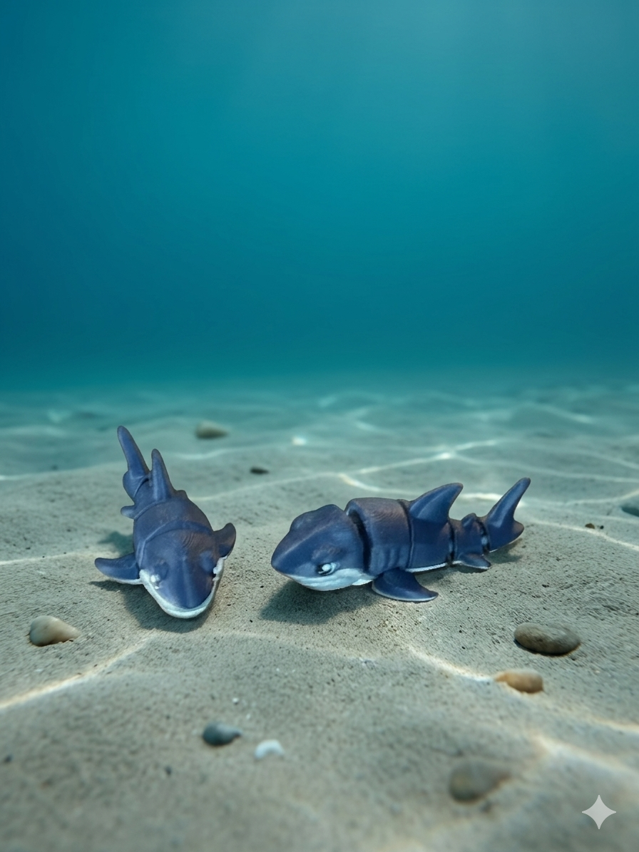 Articulated Small Great White Shark