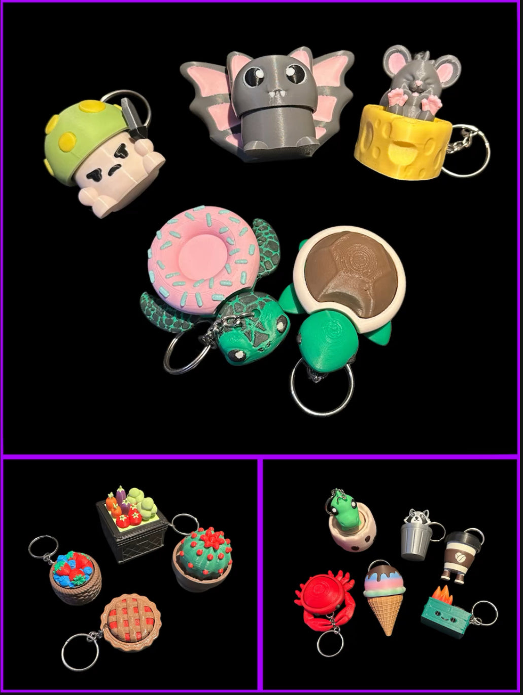 Clicker Keychains- π’ Creatures & Critters π¦