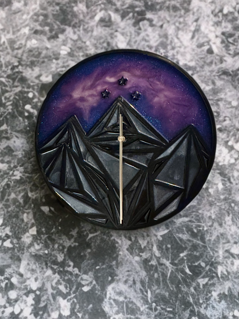 Night Court 3 Stars: Purple/ Blue Glittered Galaxy