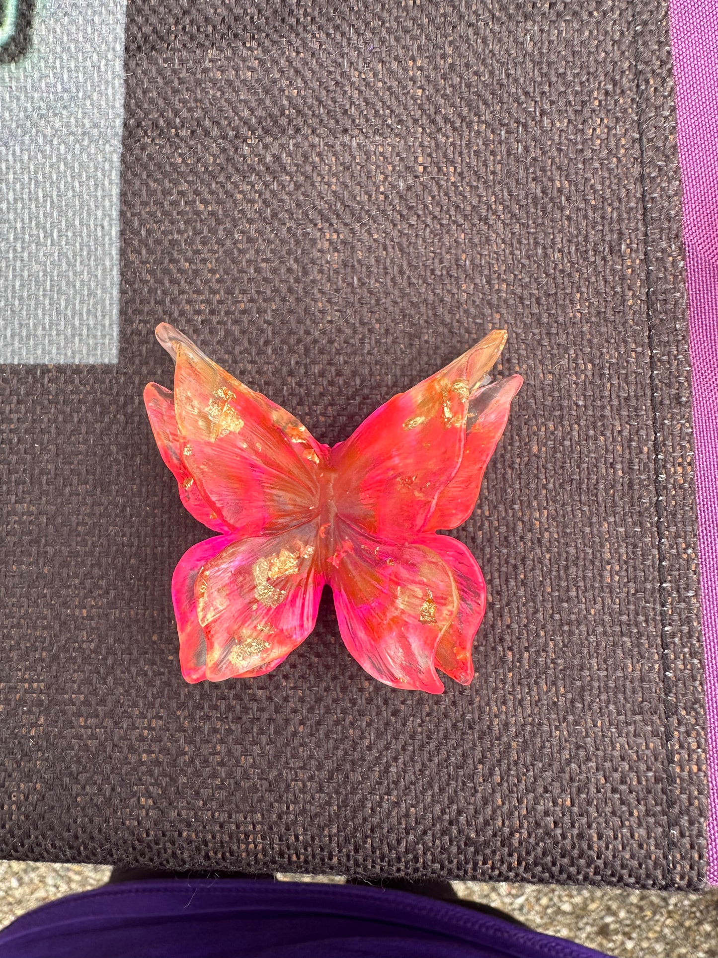 Medium Hand Poured Resin Butterfly
