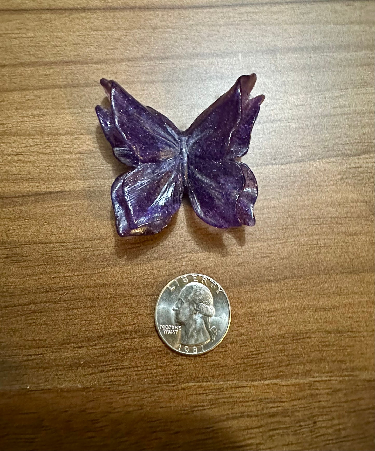 Medium Hand Poured Resin Butterfly