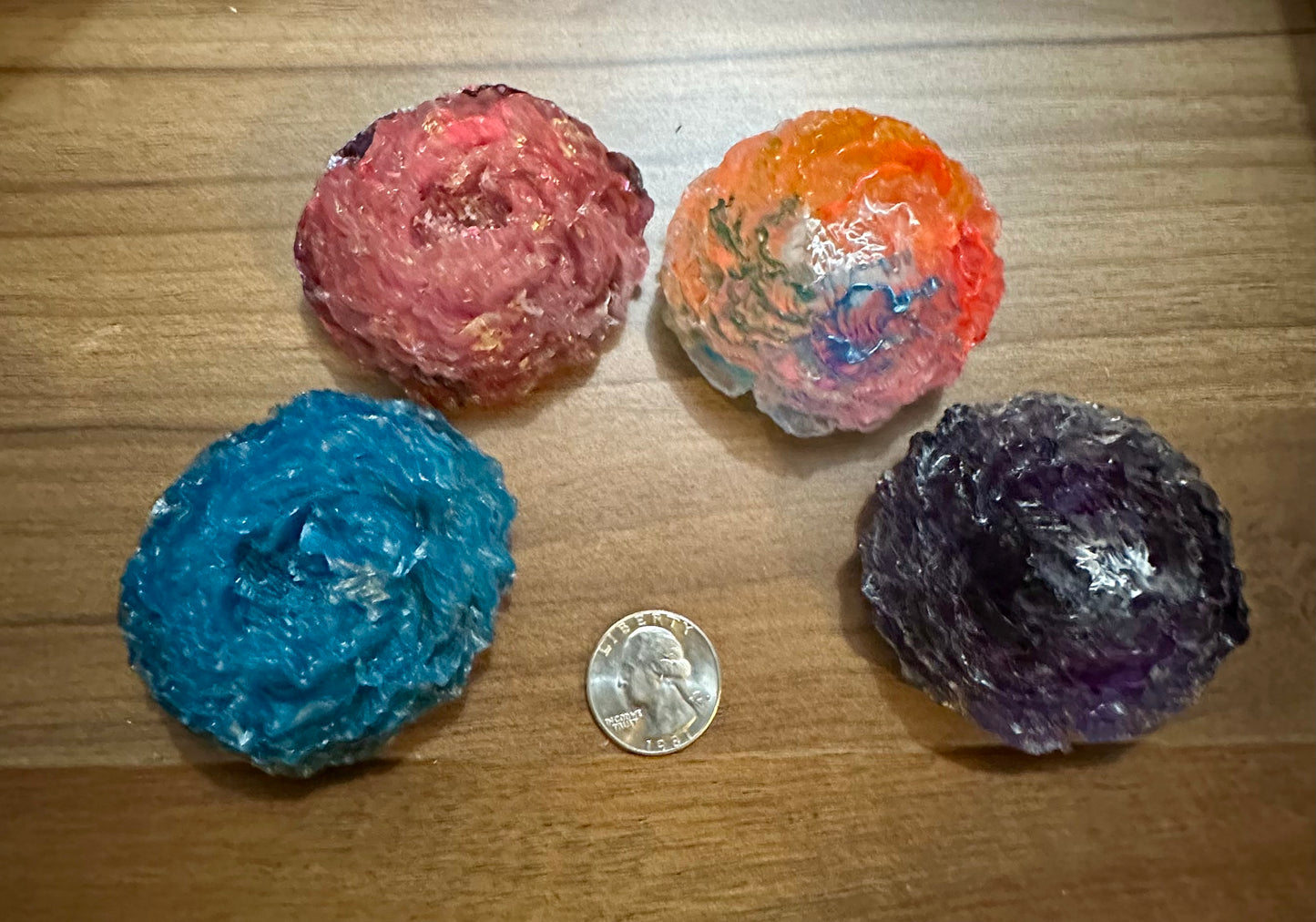 Hand Poured Resin Peony Flower- Custom Order