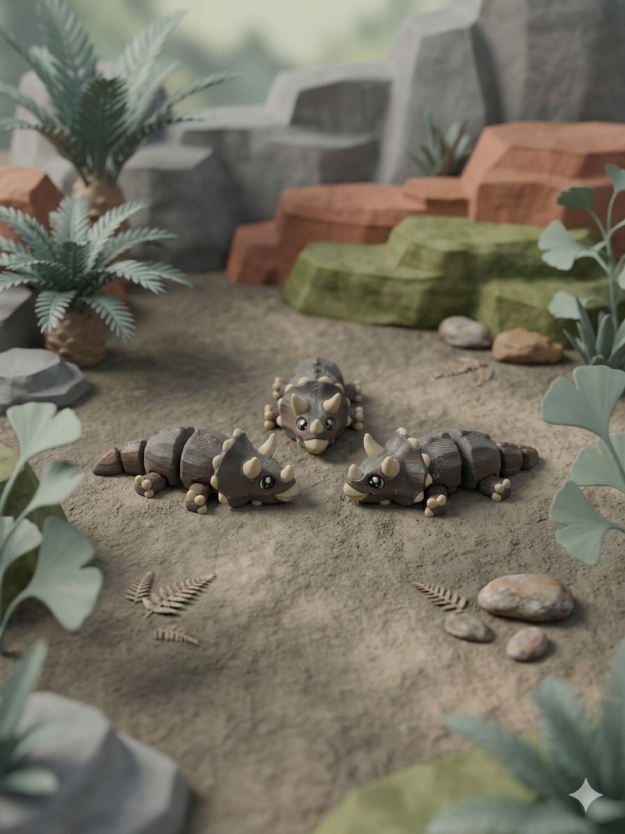 Articulated Small Triceratops