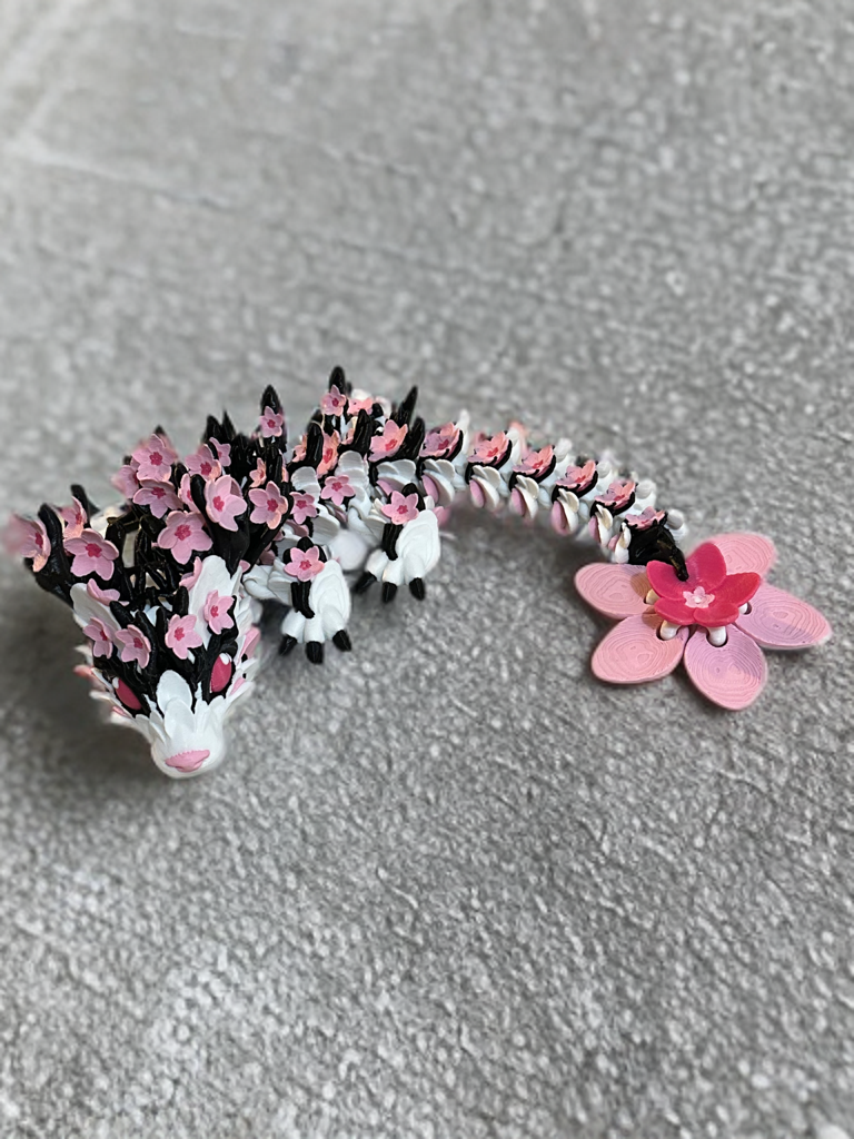 Articulated Cherry Blossom Dragon