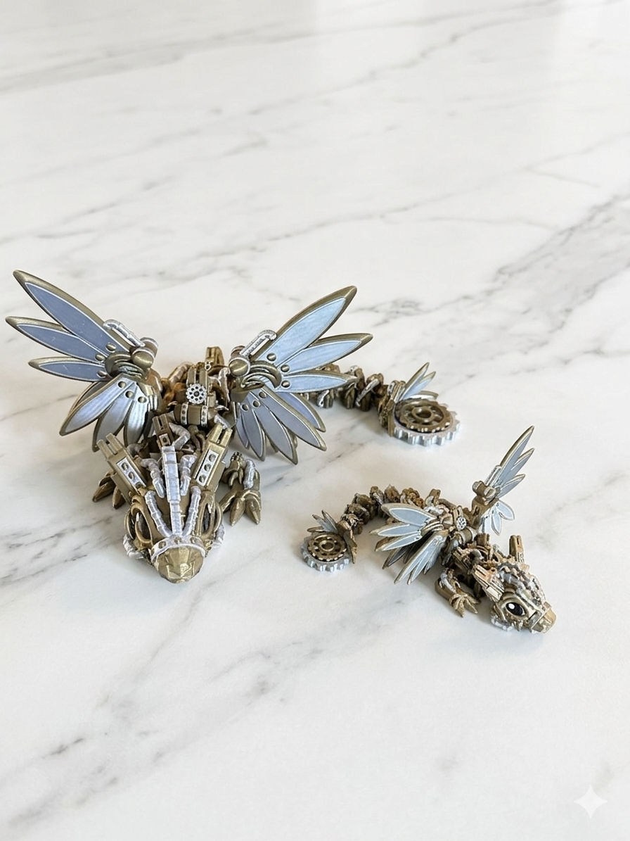 Articulated Steampunk Dragon
