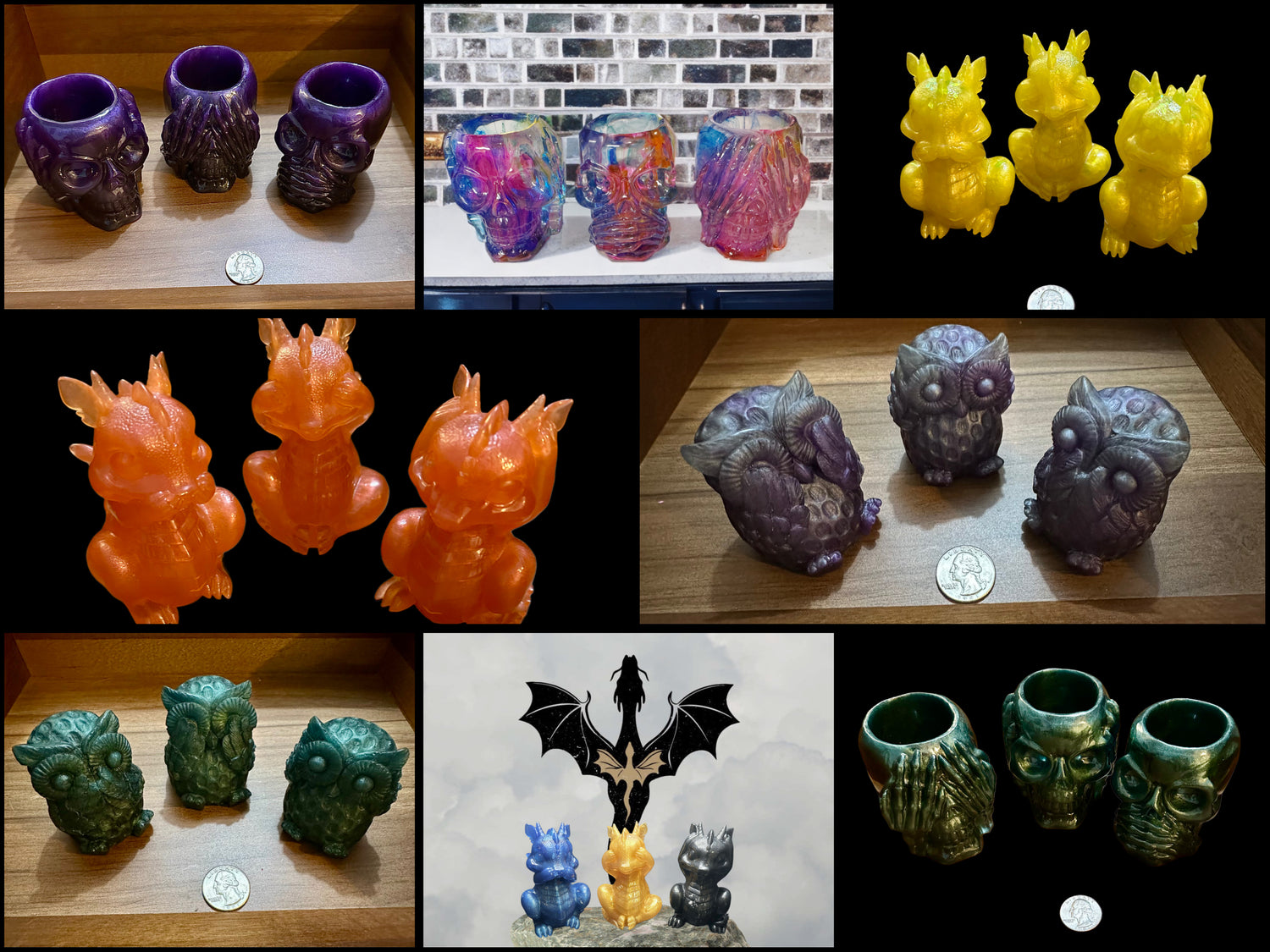 Resin “No Evil” Trios