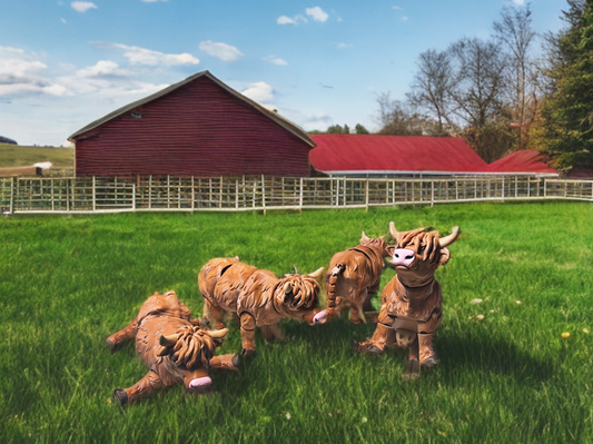 Articulated Hyland Cow