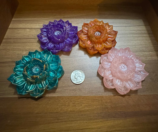 Hand Poured Resin Blooming Flower (Style 4)- Custom Order