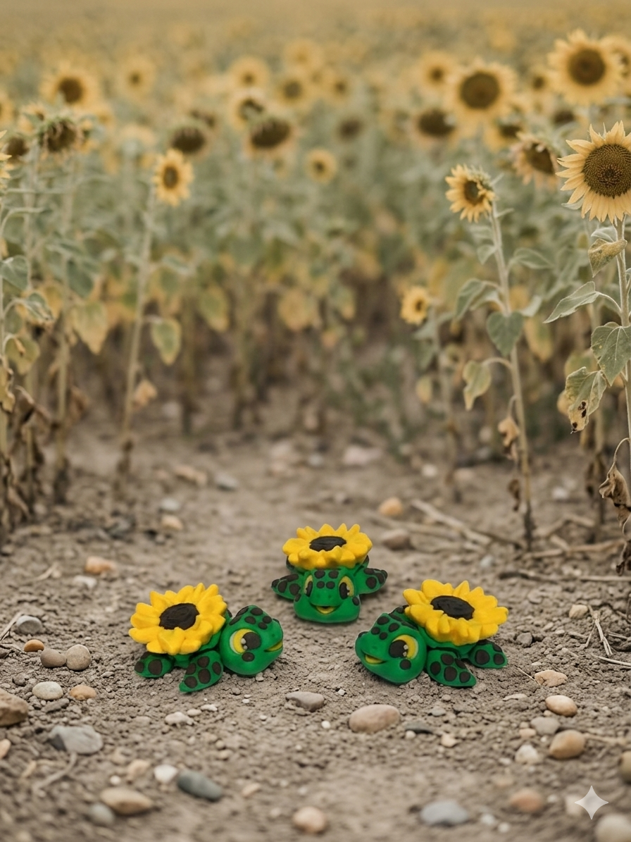 Articulated Small Sunflower Turtle