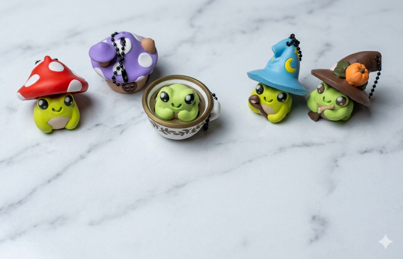 Toad Pals Clicker Keychains