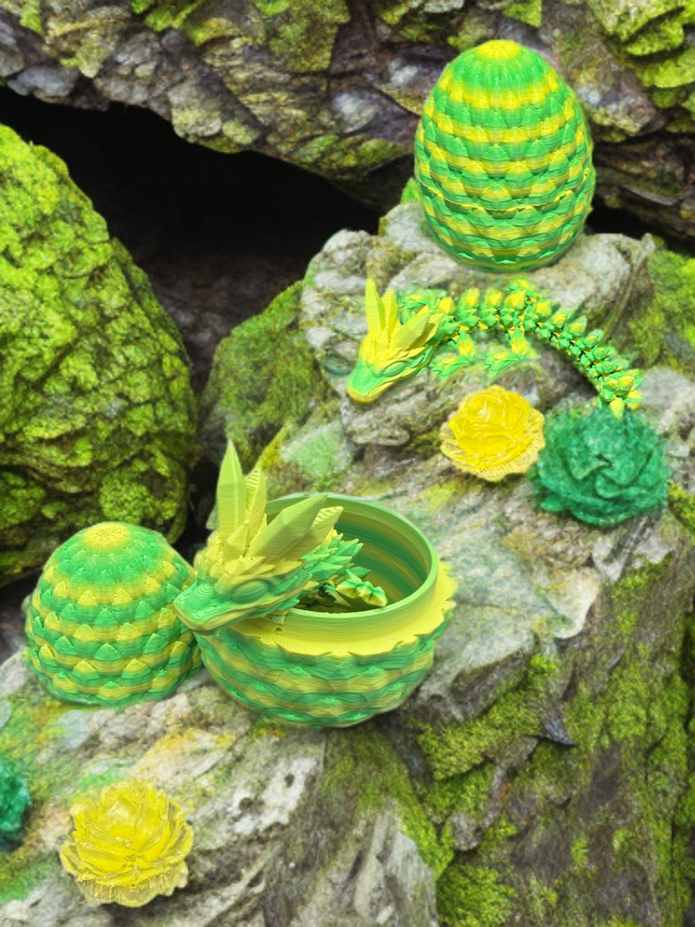 Articulated Mini Crystal Dragons