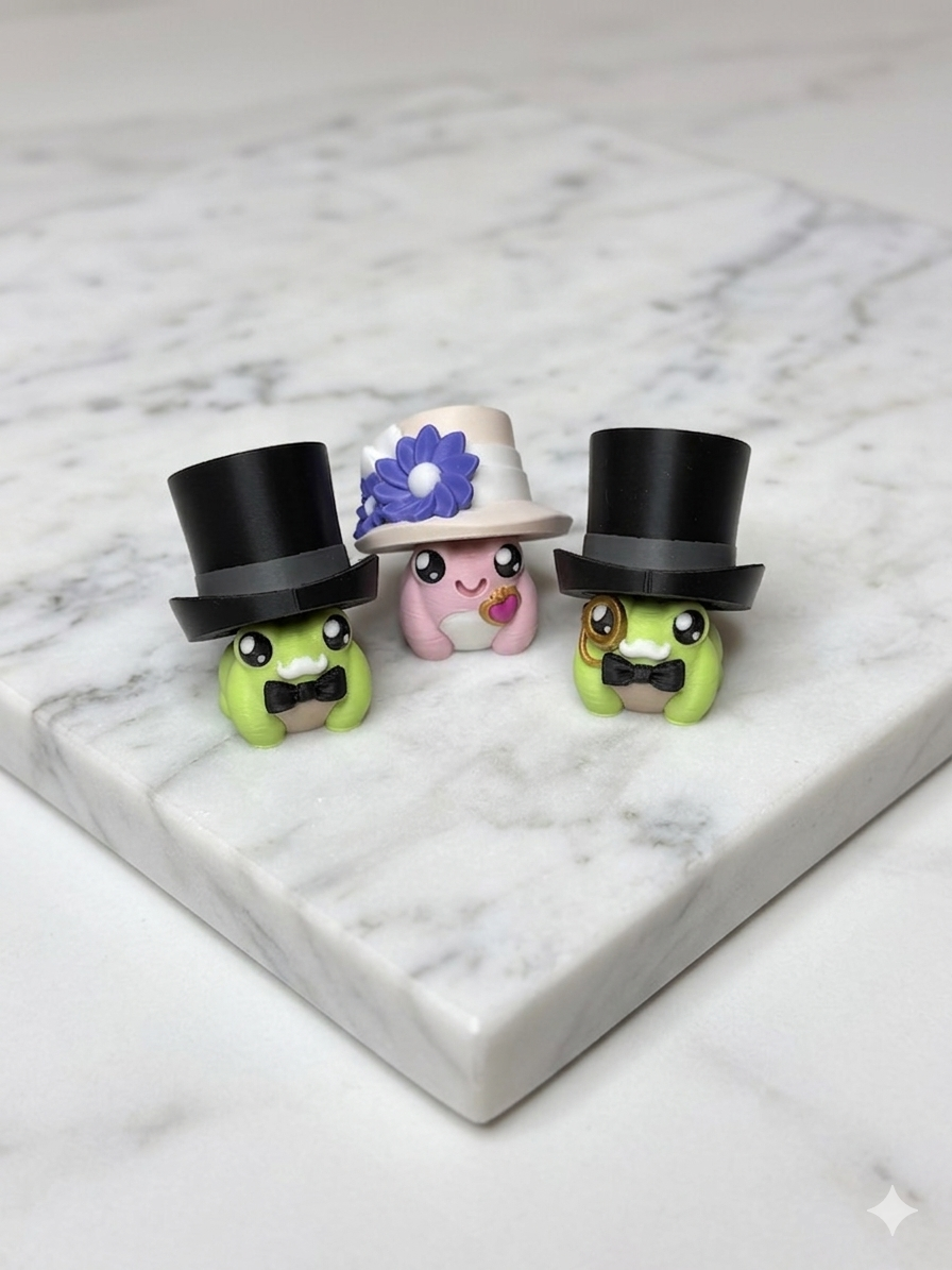 Fancy Toad Clicker Keychains