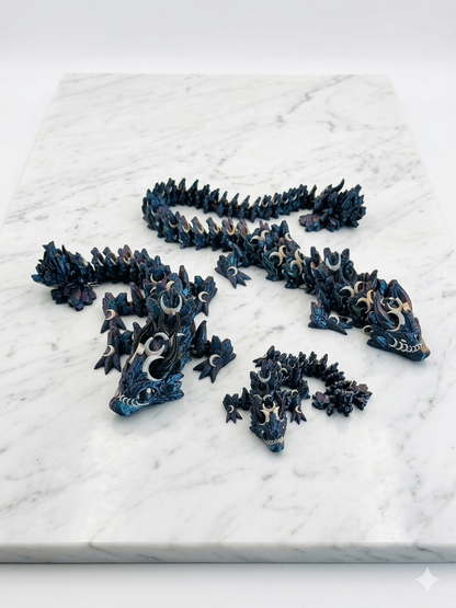 🌙 Lunar Dragon – Articulated Fantasy Dragon