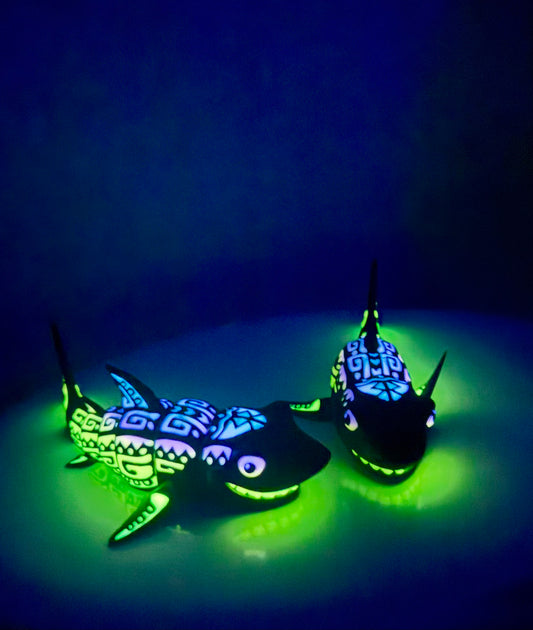Articulated Glowing Tattooed Shark