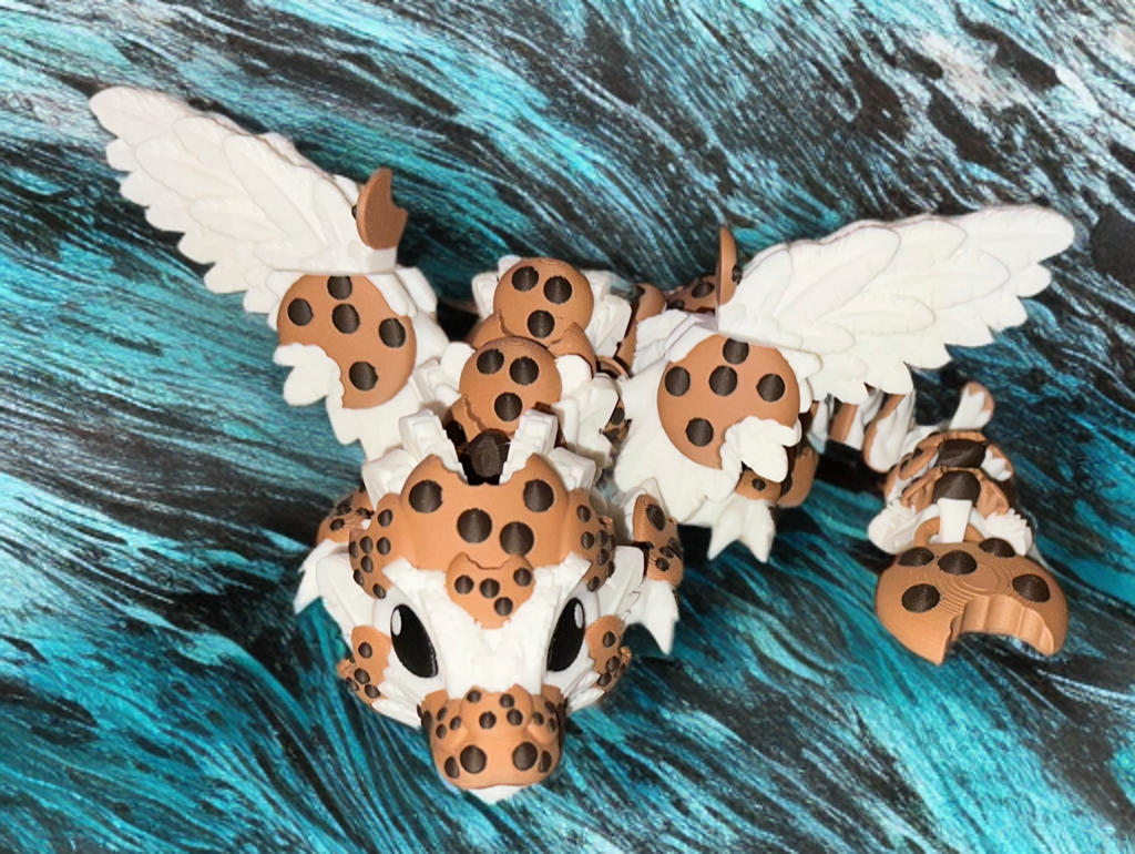 Articulated Milk & Cookie Dragon