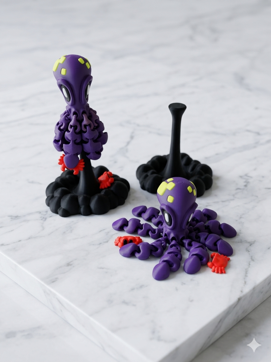 Articulated Magnetic Octopus