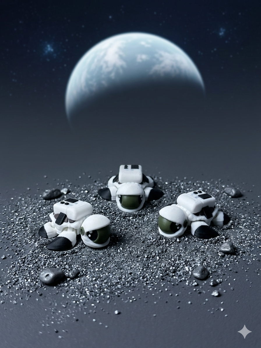 Articulated Small Astronaut Turtle