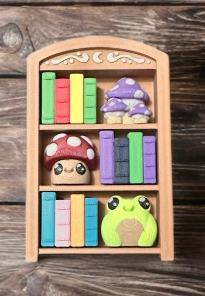 Bookshelf Clicker Keychains 📚