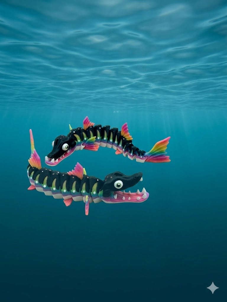 Articulated Glowing Barracuda