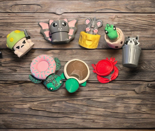 Clicker Keychains- 🐢 Creatures & Critters 🦝