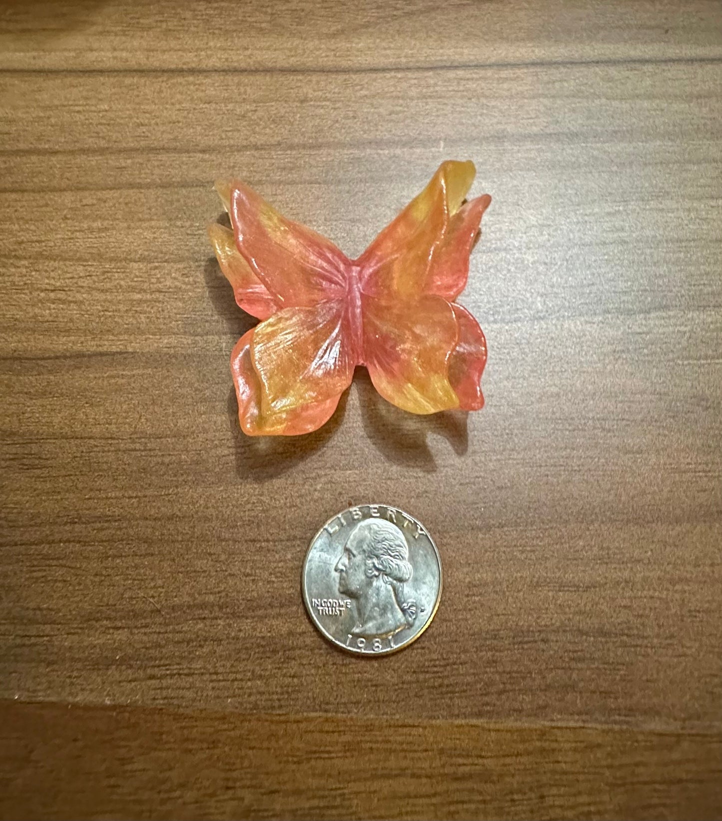 Medium Hand Poured Resin Butterfly