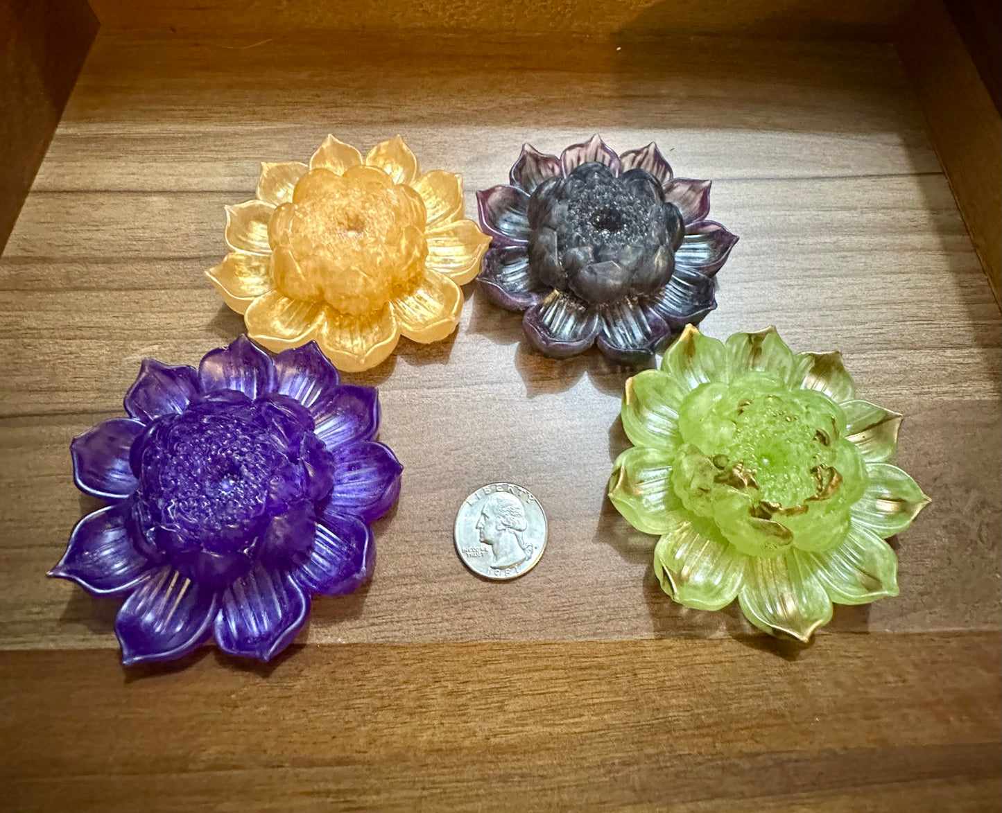 Hand Poured Resin Blooming Flower (Style 2)- Custom Order