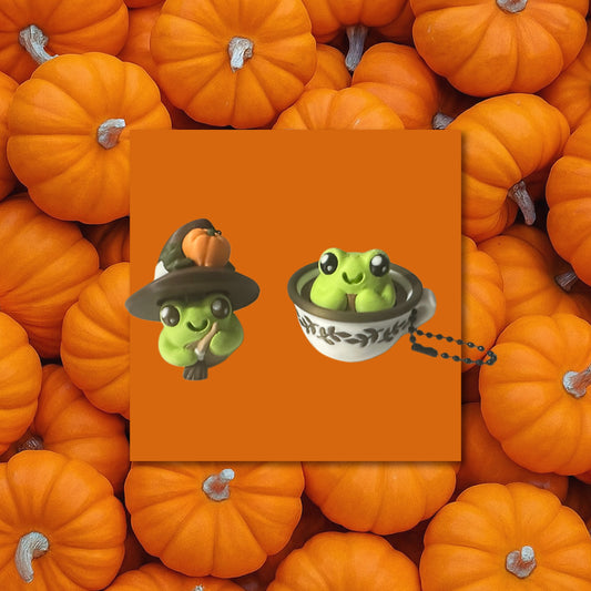 Witchy Toad Clicker Keychains