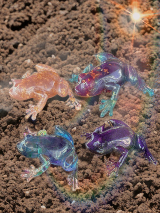 Hand Poured Resin Frog