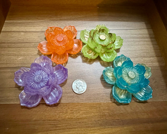 Hand Poured Resin Blooming Flower (Style 1)- Custom Order