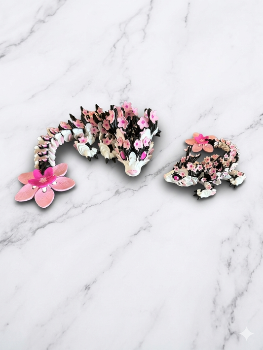 Articulated Cherry Blossom Dragon