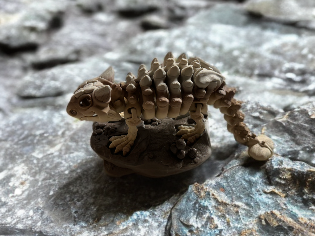 Articulated Skeleton Dinosaurs w/ Bases- Bone Color