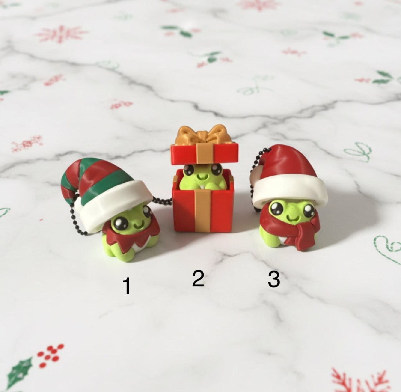 Holiday Toad Clicker Keychains
