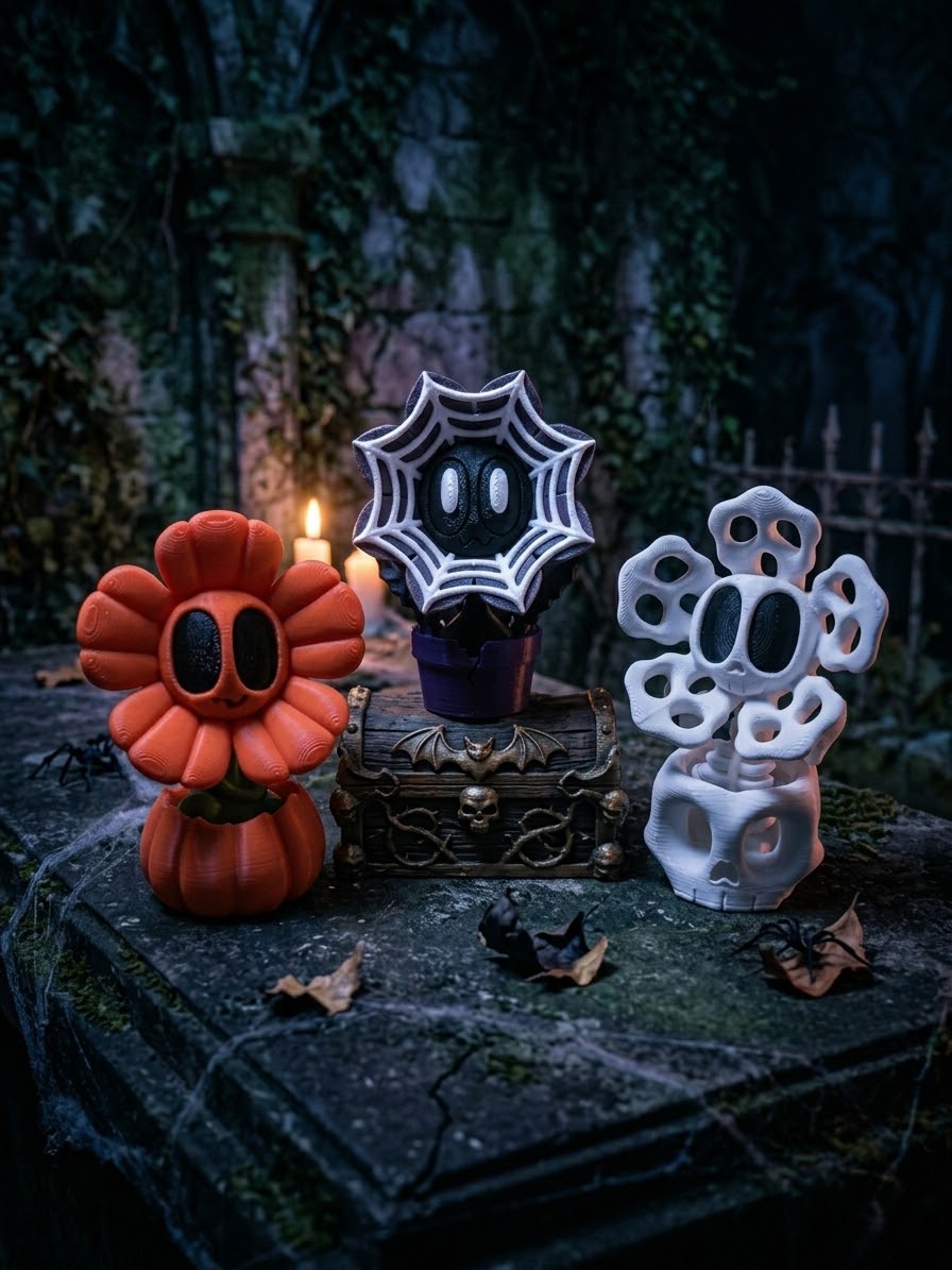 Blob Spooky Flowers
