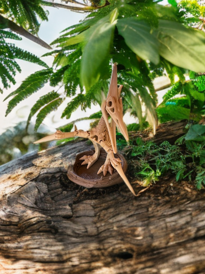 Articulated Skeleton Dinosaurs w/ Bases- Bone Color