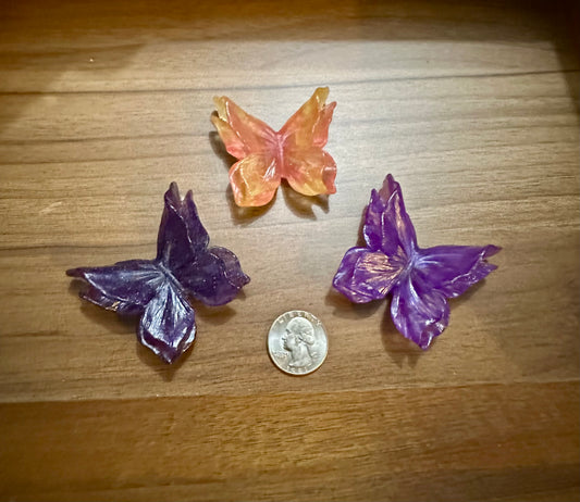 Medium Hand Poured Resin Butterfly- Custom Order
