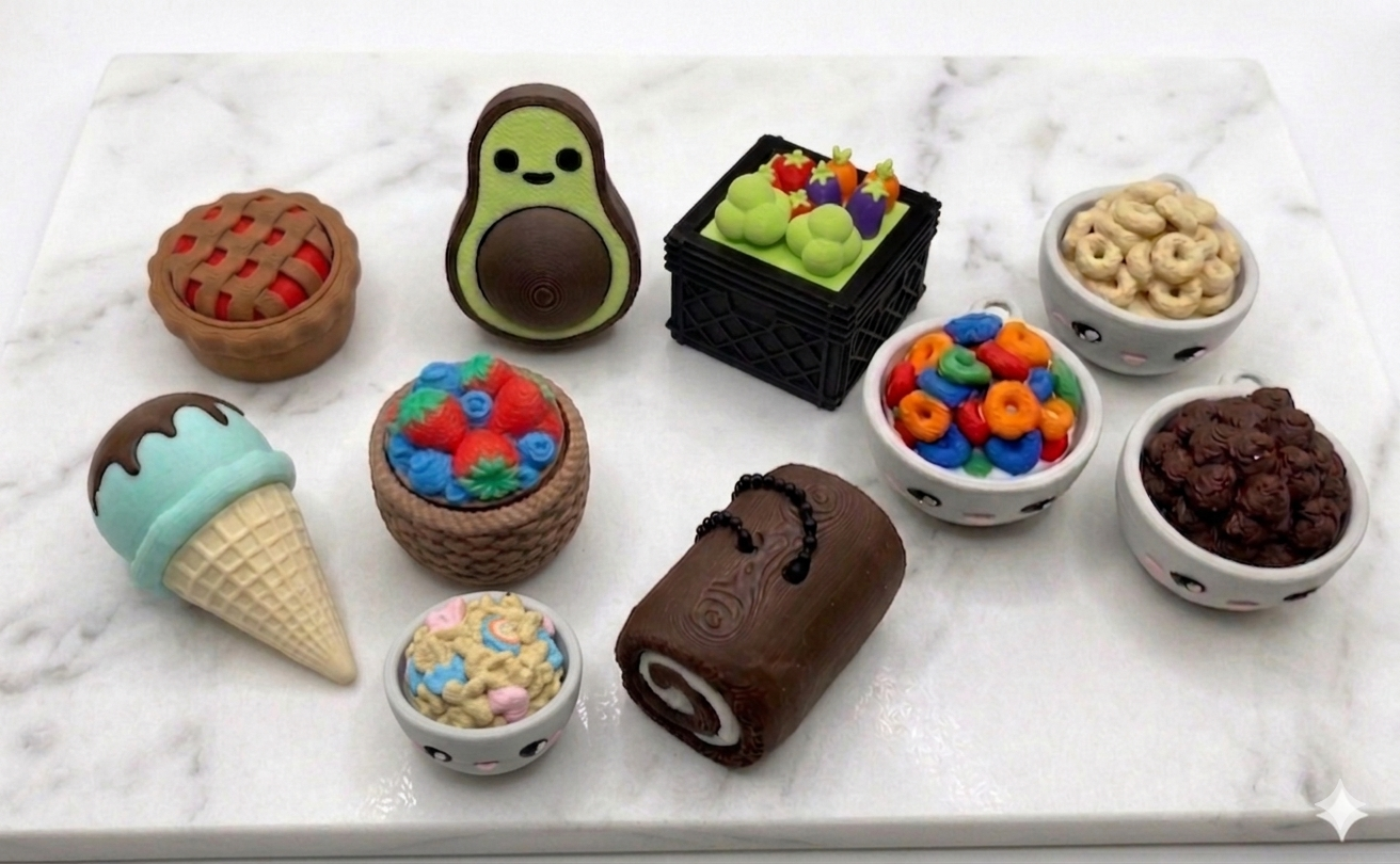 Clicker Keychains- 🧁 Food & Treats