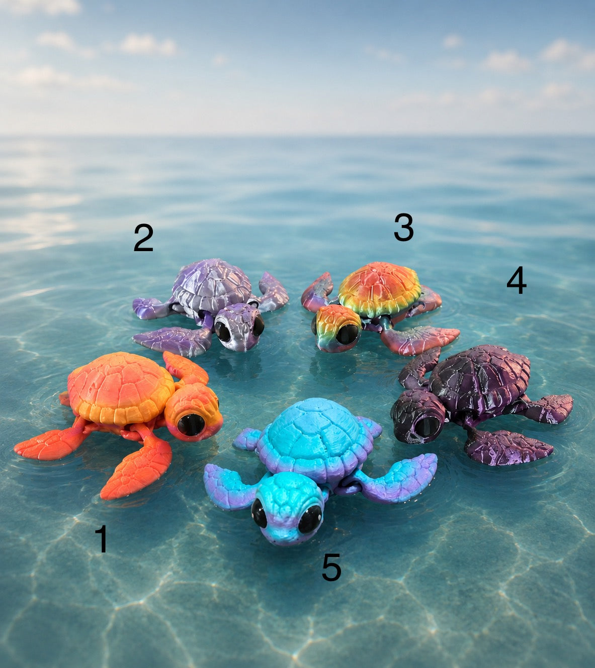 Articulated Small Sea Turtle