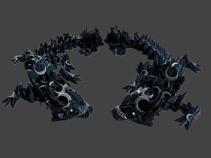 🌙 Lunar Dragon – 10” Articulated Fantasy Dragon