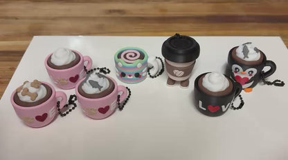 Clicker Keychains- Drinks ☕️