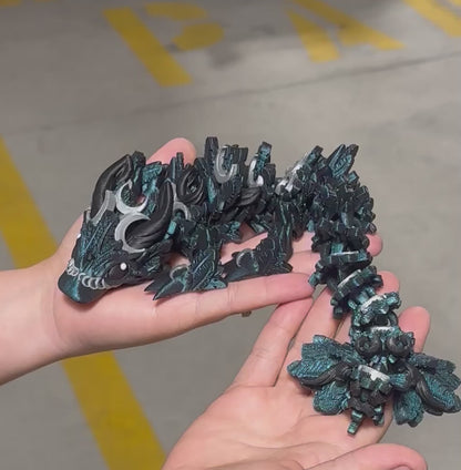 🌙 Lunar Dragon – 10” Articulated Fantasy Dragon